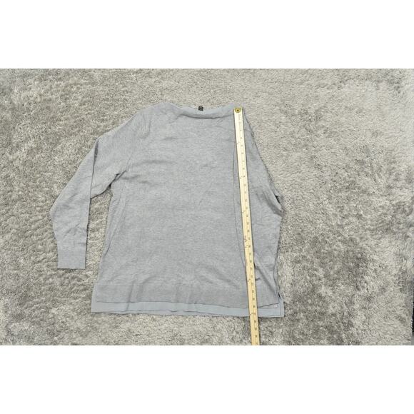 Lane Bryant Gray Pullover Sweater Plus Size 22/24 V Neck Long Sleeve Soft - Picture 6 of 8
